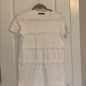 Ruffle Tee Dress-Beau Tissu